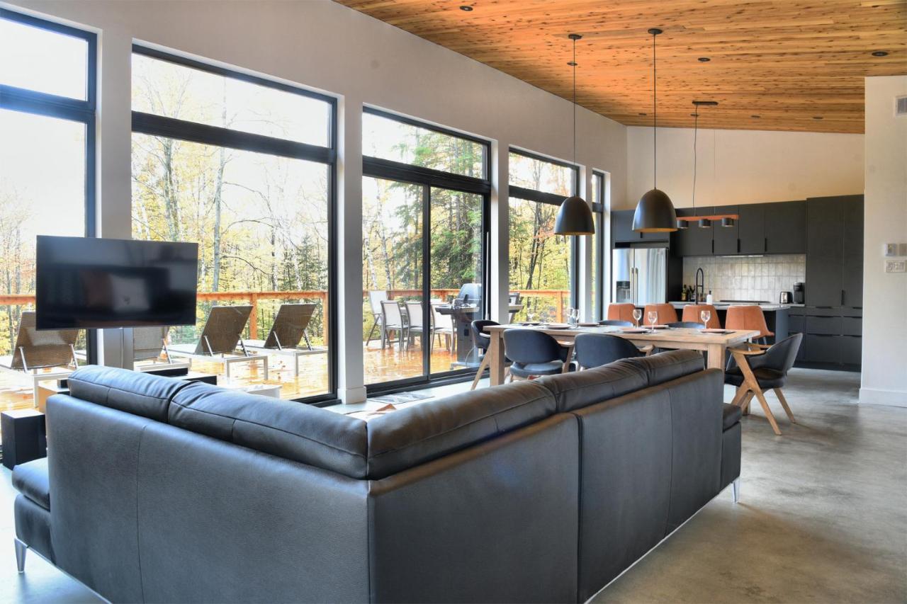 Kallm-Mont-Tremblant Chalet With Hot Tub, Pond & Beach On Private 7Acre Estate Lac-Superieur Dış mekan fotoğraf