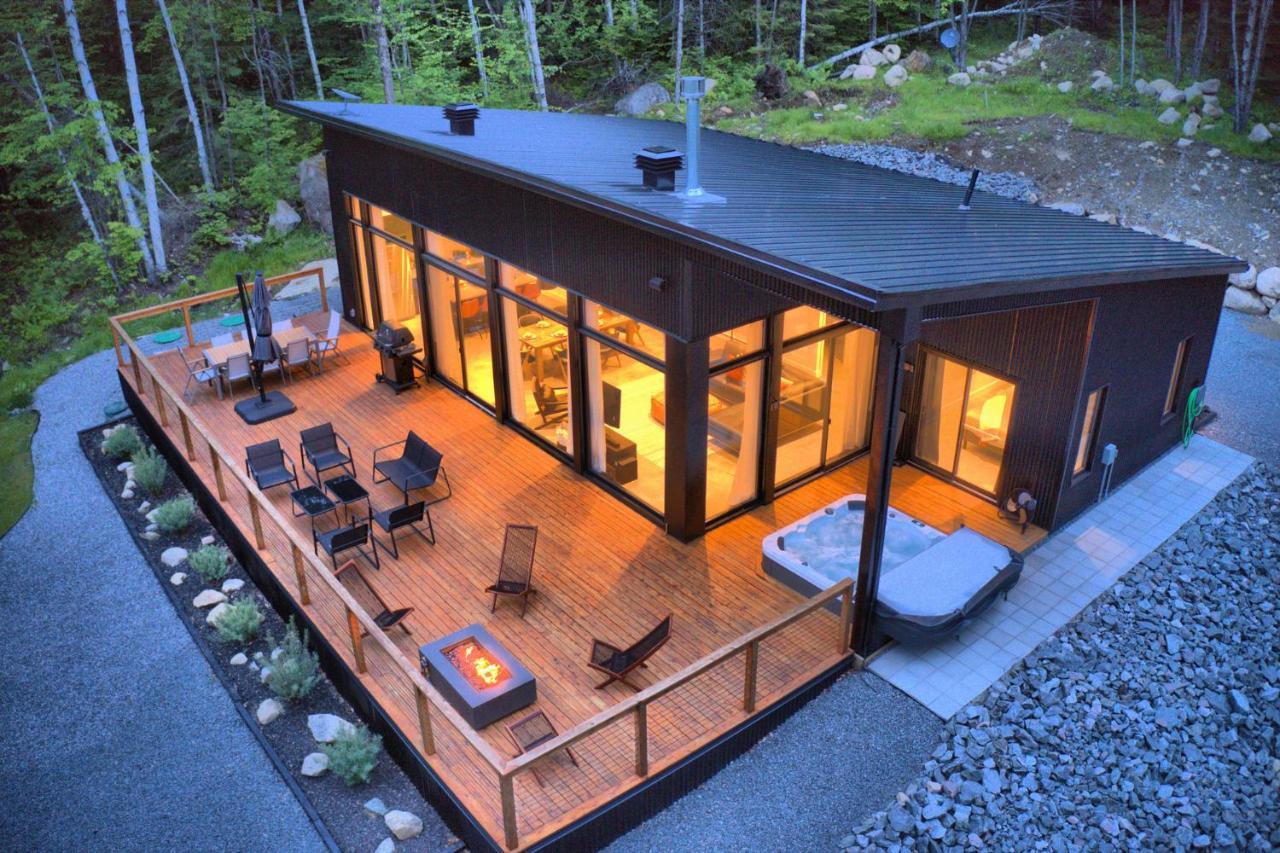 Kallm-Mont-Tremblant Chalet With Hot Tub, Pond & Beach On Private 7Acre Estate Lac-Superieur Dış mekan fotoğraf